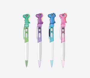 Stylo lumineux dino (lot de 36)