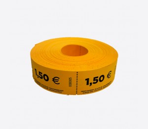 Tickets en rouleaux "1.50€"